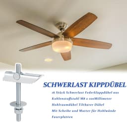 Kantelpluggen 20 stuks, M6 x 100 millimeter zwaarbelastbare veerkleppluggen van koolstofstaal, Kantelbare plug, holteplug, met schijf en moer, voor holle wanden, vezelplaat — thumbnail 5