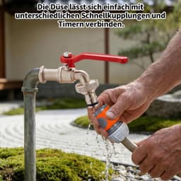 2 Waterkranen 1/2 inch, voor tuin, wasmachine en regenton — thumbnail 3