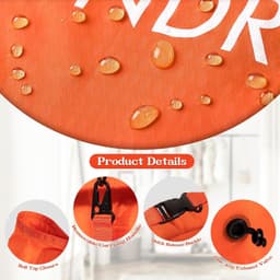 Waterdichte waszak voor onderweg, lichtgewicht opbergtas met drukknoopsluiting, ideaal voor zwemmen, wandelen en kamperen, houdt vuile was gescheiden en droog. — thumbnail 2