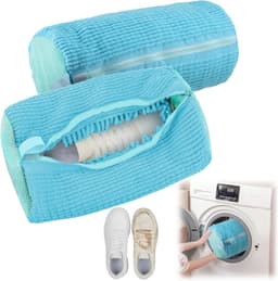 Multifunctionele Waszak voor Schoenen - Herbruikbare Waszak voor Sneakers en Schoenen - Bescherming voor Wasmachine en Schoenen (Lichtblauw) — thumbnail 1