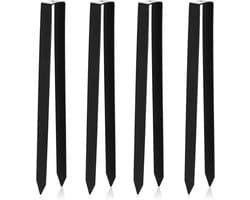 SnelShoppen - 4x Rozenboog Grondankers U-Pegs - Stabiliteit voor Tuin, Hoge Kwaliteit Poedercoated Metaal, Ideaal voor Rozenbogen en Tuinhekken