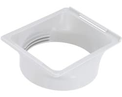 Dailygoods - Afvoerslangadapter - Verbinding voor airconditioning - Wit - Airco afvoerslang koppeling - Geschikt voor 150 mm slang - Verbindingsstuk v...
