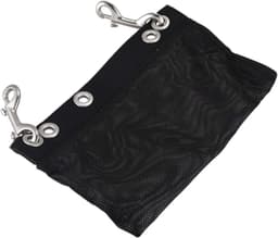 Opbergzak - Mesh Pouch - Duikuitrusting Opslag - Met Snap Haken - 230 Gram - Zwart — thumbnail 5
