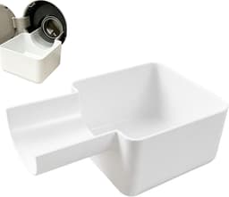 Bobypet - Lekbak wasmachine - Opvangbak wasmachine - Wasmachine filter lekbak - Lekvrij - Universeel - Voor waskamer en appartement - 15.6*10*6cm - Wit — thumbnail 1