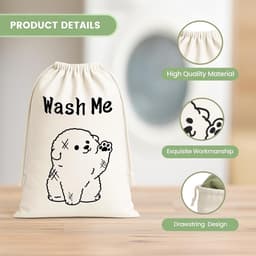 Set van 2 waszakken voor delicate kleding, ideaal voor reizen en wasmachinegebruik — thumbnail 5