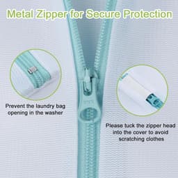 Waszakken Set - Polyester - Metalen Ritssluiting - Ademend Design - Voor Kleding en Reis — thumbnail 1