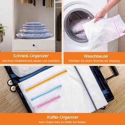 Waszak Set - Polyester - Verschillende Maten - Robuuste Ritssluiting - Voor Divers Wasgoed — thumbnail 5