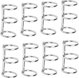 Dailygoods- Inbindringen Gegalvaniseerd Metaal - Herbruikbare Notebookringen - 3 Gaten - Losbladige Binding - Robuust Ontwerp - Superieure Functionaliteit - Notitieboekringen — thumbnail 3