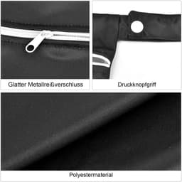 Dailygoods- Waszak Waterdicht - Waszak met Ritssluiting - Handzaam - Voor Vuile Kleding - Voor Fitness/Camping - Hoog Draagvermogen 6 kg - Wasmand — thumbnail 5