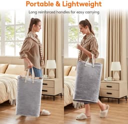 Omgoods - Set van 2 Vouwbare Waterdichte Wasmanden 80L — thumbnail 4