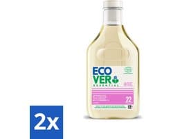 Ecover - Vloeibaar wasmiddel Essential - Wol & Fijnwas - 1 liter - 22 wasbeurten - Voordeelverpakking - 2 stuks