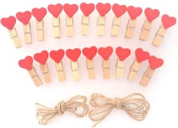 Wasknijpers 20 Stuks en Jute Koord 2.4m — thumbnail 1