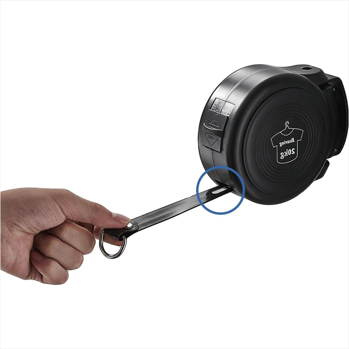 Intrekbare Waslijn - Kledinglijn - Kleding Drogen - Heavy-Duty Wandmontage - Tot 420 cm - Zilver — afbeelding 1