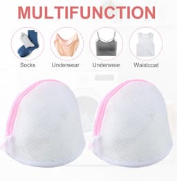 3 stuks roze wasbeha-zakken, beha-bescherming voor wasmachine, herbruikbaar wasnet voor beha, ondergoed, sokken, babykleding van lingerie, 3 stuks — thumbnail 5