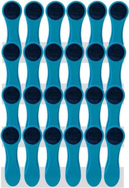 Wasknijpers, wasknijpers met spiraalveren en soft grip, softgrip, soft-touch, blauw/antraciet — thumbnail 1