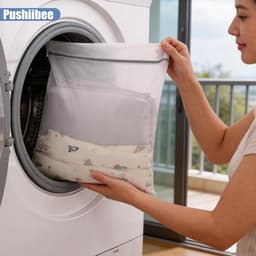 SnelShoppen - 6 Stuks Wasnetten voor Wasmachine, 4 Maten Waszakken met Rits, Grote Mesh Waszakken voor Sokken, Kleding, Beddengoed, Ondergoed en Reize — thumbnail 3