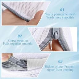 SnelShoppen - Underwear Laundry Bags Set - 2 Bra Waszakken + 2 Net Waszakken - Ademend en Duurzaam - Bescherming en Organisatie - Maat 34.5cm en 40x55 — thumbnail 5