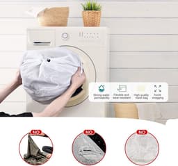 Herbruikbare waszakken met koord (30 x 40 cm) voor lingerie, shirts, sokken en rokken — thumbnail 3