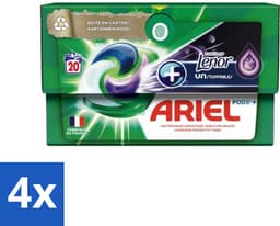 4 x Ariel Original - Touch of Lenor Unstoppables - Wasmiddelcapsules - Pods+ - Witte en Gekleurde Was - 20 Wasbeurten - Wasmiddelcapsules - Waspoeder - Ariel - Lenor - Wasverzachter — thumbnail 1
