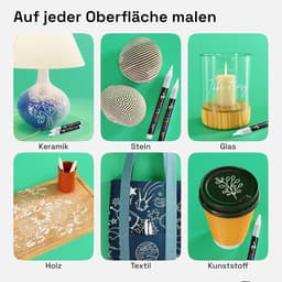2 stuks witte textielstiften wasmachinebestendig zachte pen 1-6mm textielmarker lichtvast en watervaste stiften textielverf stofmalstiften om te schilderen op stof. — thumbnail 4