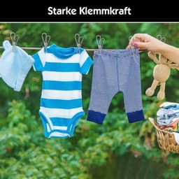 Kleine wasknijpers van roestvrij staal - multifunctioneel - set van 70 — thumbnail 2