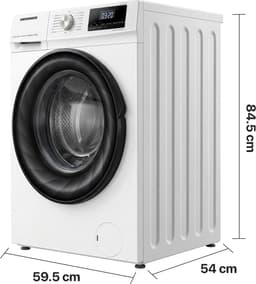 Heinner HWDM-H8514A Compact Was-droogcombinatie - 8 kg Wassen / 5 kg Drogen - 1400 tpm - Energieklasse A - Stoomfunctie - Inverter Motor - LED Display - Wit - 5 Jaar Garantie — thumbnail 4