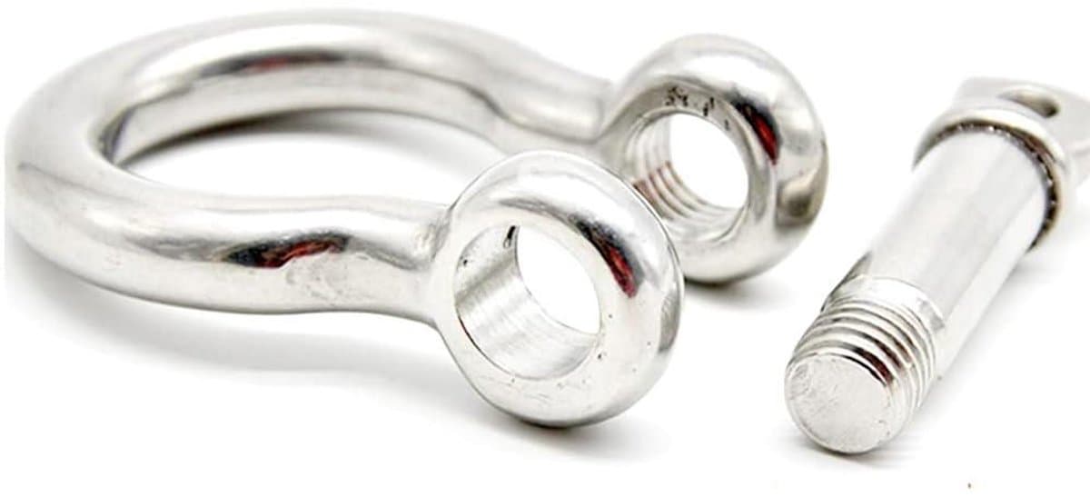 Schroefanker - Trekstaaldraadanker M12 Beugel - Zware Constructie - Roestvrij Staal 304 - M12 880 kg - Zilver — afbeelding 1