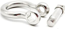 Schroefanker - Trekstaaldraadanker M12 Beugel - Zware Constructie - Roestvrij Staal 304 - M12 880 kg - Zilver — thumbnail 1