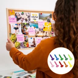 Dailygoody - Patroonzakklemmen - Kleurrijke brads - 200 stuks - Mini — thumbnail 3