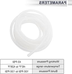 Flexibele Voedselgrade Siliconen Slang 6mm ID X 8mm OD - 6M Duidelijke Tubing voor Pomp, Afvoeren en Irrigatie — thumbnail 3