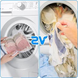 Waszakken Set van 4 Stuks - Mesh Wasnetten met Rits voor Ondergoed, Bh's, Sokken en Babykleding - Ideaal voor Wassen en Bescherming van Kleding — thumbnail 5