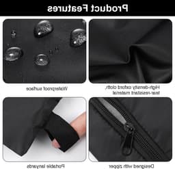 Set van 2 Waterdichte Waszakken voor Vochtige Kleding, Ideaal voor Badkleding, Sportkleding en Strandhanddoeken, Herbruikbare Organizer met Rits van 39.5×27.5cm — thumbnail 5