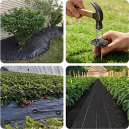 U-vormige Grondankers voor Tuin en Moestuin - 40 Stuks met Bufferdiscs en Haakset voor Stabiele Bevestiging en Grondversteviging — thumbnail 2