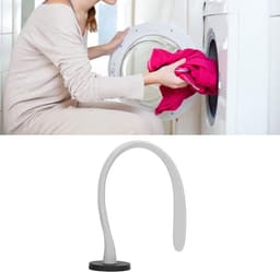Wasmachine Deurstopper - Openhouder Siliconen - Wasmachine Ventileren - Magnetisch Antikras - 43cm Lengte - Grijs — thumbnail 2