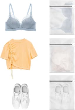 Ruime waszak voor thuisgebruik, 4 stuks, 25 x 30 cm, ideaal voor kleding en delicate was — thumbnail 3