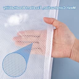 Grote Herbruikbare Wasnetten 60x90cm, Ideaal voor Dekenhoezen, Truien en Jassen, Vervormingsbestendig en Met Trekkoord — thumbnail 4
