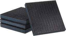 Dailygoods- Anti-vibratie Pads - 4 Stuks - EVA Schuimrubber - Antislip - Geluidsreductie - Olie- en Weerbestendig - 15,2 cm x 15,2 cm x 2,2 cm - Vibratieisolatie — thumbnail 1