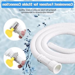 Flexibele afvoerslang voor airconditioning en ontvochtiger met aanpasbare rubberen adapter en kniptang — thumbnail 3