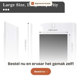 Magnetische Pluisbak voor Wasruimte - Badkamer - Wasmachine - Bespaarcontainer - Opknoping - Verbreden Opslag Houder - Organizer Mand - Muurmontage Prullenbak voor Wasmiddel Pods - Droger Wasmachine Ballen — thumbnail 5