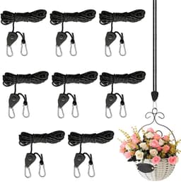 MTTProducts - Rope Tensioner - Kabelspanner - Ideaal voor planten en tenten - 8 stuks - Verstelbare ratchet met touwrem - Handig voor camping en indoor.. — thumbnail 1