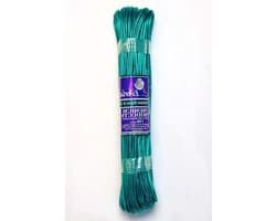 Vervangende Waslijn - Waslijn Touw - Buiten Droge Kleding - Veeg Schoon PVC - 45m - Groen