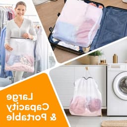Set van 4 Waszakken met Handvatten 50x60cm - Ideaal voor Wasmachine, Ondergoed en Sokken, Mesh Design voor Bescherming en Organisatie — thumbnail 2