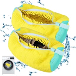 BRENZOOS- Schoenwaszak - Innovatief ritsontwerp - Herbruikbaar wasnet - 39 x 19 cm - Bescherming voor schoenen - Lichtgewicht en draagbaar - Sneakerwaszak — thumbnail 1