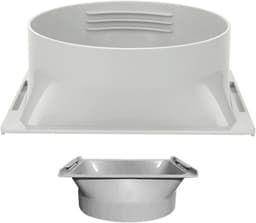 Afvoerslang Aansluiting - Airco Adapter - Koeling Verbeteren - Universele Pasvorm - 15 cm - Wit — thumbnail 1