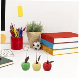 Memo Clip Houders - Notitieclips Fruitvorm - Bureau Decoratie - Stevige Houten Constructie - 9 stuks - Multicolor — thumbnail 4