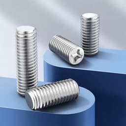 Dailygoods- Madenschroeven M2,5 x 2,5 mm - 100 Stuks - Roestvrij Staal - Pinschroeven - Bevestigingselementen - Schroefdraadpennen — thumbnail 5