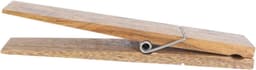 Handdoekenrek 2 stuks - Houten wasknijpers - Decoratieve ophanging - Sterk belastbaar materiaal - 31 cm lengte - Houtkleurig — thumbnail 1