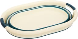 5Five Wasmand - 2x - 21L - blauw - PP - opvouwbaar - 39 x 39 x 53 cm - flexibel — thumbnail 3