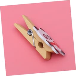 Houten Wasknijpers - Decoratieve Clips - Foto's Ophangen - Natuurlijk Hout - 8 Stuks - Niet Gespecificeerd — thumbnail 2