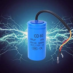 Dailygoody - Run-condensator CD60 - Schakelcondensator 300uf - Geschikt voor huishoudelijke apparaten - 250V - Explosieveilige Accessoires - 40°C/70°C — thumbnail 2